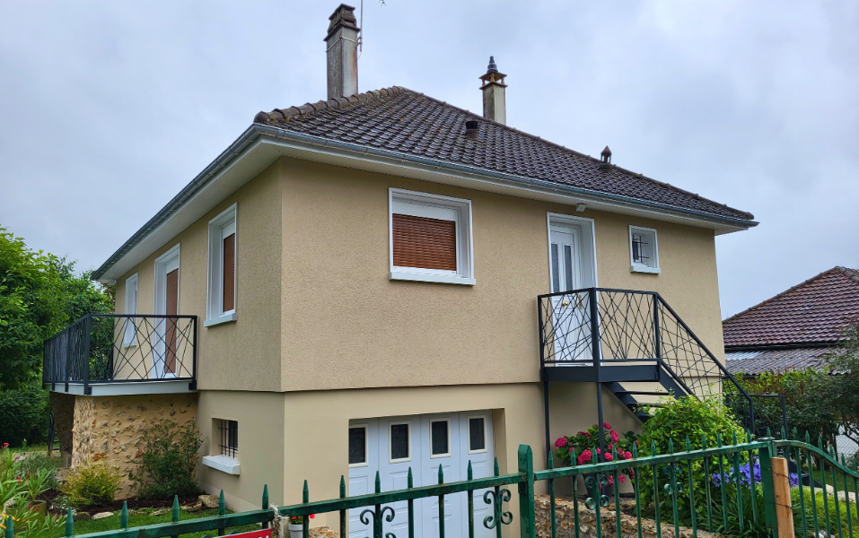Rénovation d’une isolation extérieure avec une finition en enduit mince RPE - après