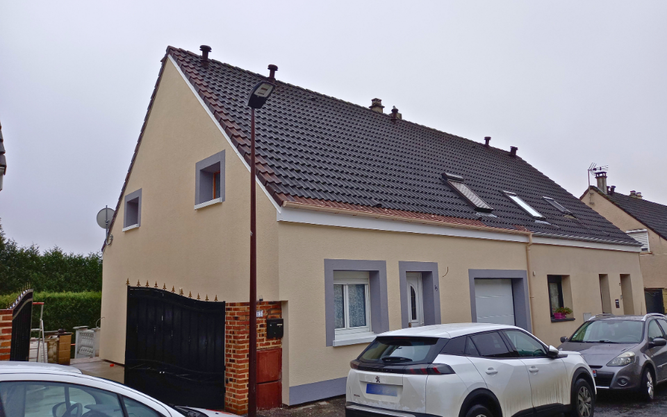 Isolation thermique par l’extérieur avec création de décors de façade - après