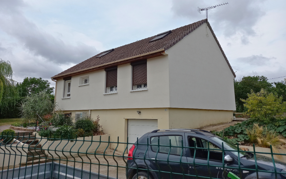 Isolation thermique par l’extérieur de trois façades d’une maison Phénix - après