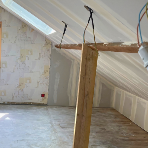 Isolation sous toiture de combles aménagés - après